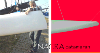 Bow of NACRA catamaran