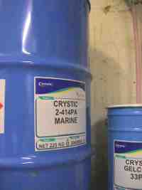 Bulk drums of resin