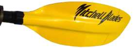 Whitewater kayak paddle blade