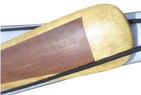 Closeup of Greenland kayak blade