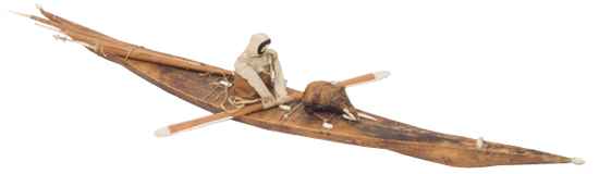 Model of Greenland kayak