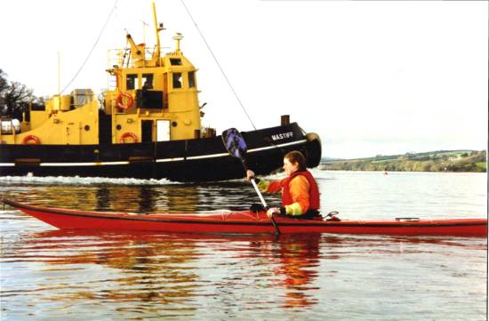 Sea kayaker in Plymouth Sound