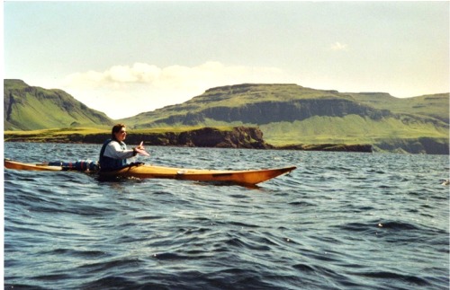 Sophie crossing from Mull to Staffa