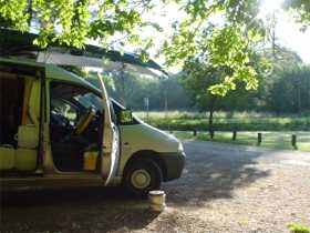 Minivan for camping