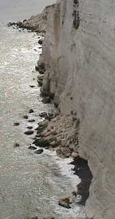 Debris cones on beach