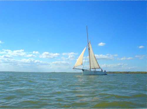 Classic sailing yacht